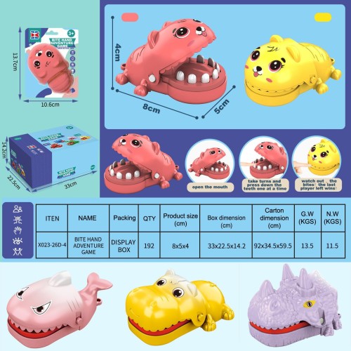 Tricky Scary Game Biting Animal Outdoor Darts Toys Learning Watercolor  Canvas painting set Aqua Magic Water Drawing Mat