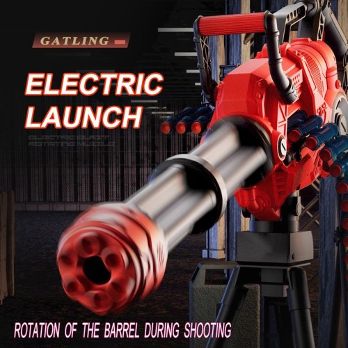 New Gatling Electric Throwing Soft Bullet Gun Outdoor Shooting Game for Boys gel toy guns