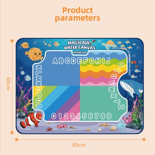 Learning Watercolor  Canvas painting set Aqua Magic Water Drawing Mat